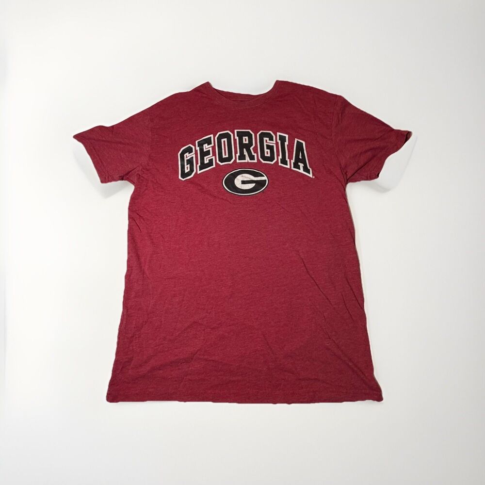 Georgia Bulldogs E5 T Shirt Mens Large Red UGA College Football Tee